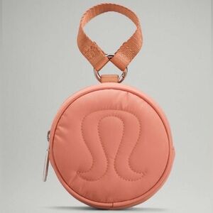 NEW Lululemon Logo Coin Pouch Pink Savannah